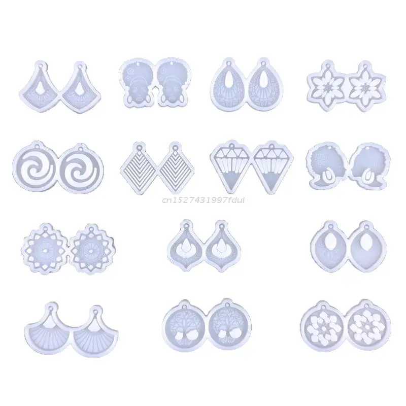 

Earring Resin Molds Jewelry Casting Molds Silicone Pendant Mould Epoxy Resin Molds Earring Resin Jewelry DIY Craft Mould