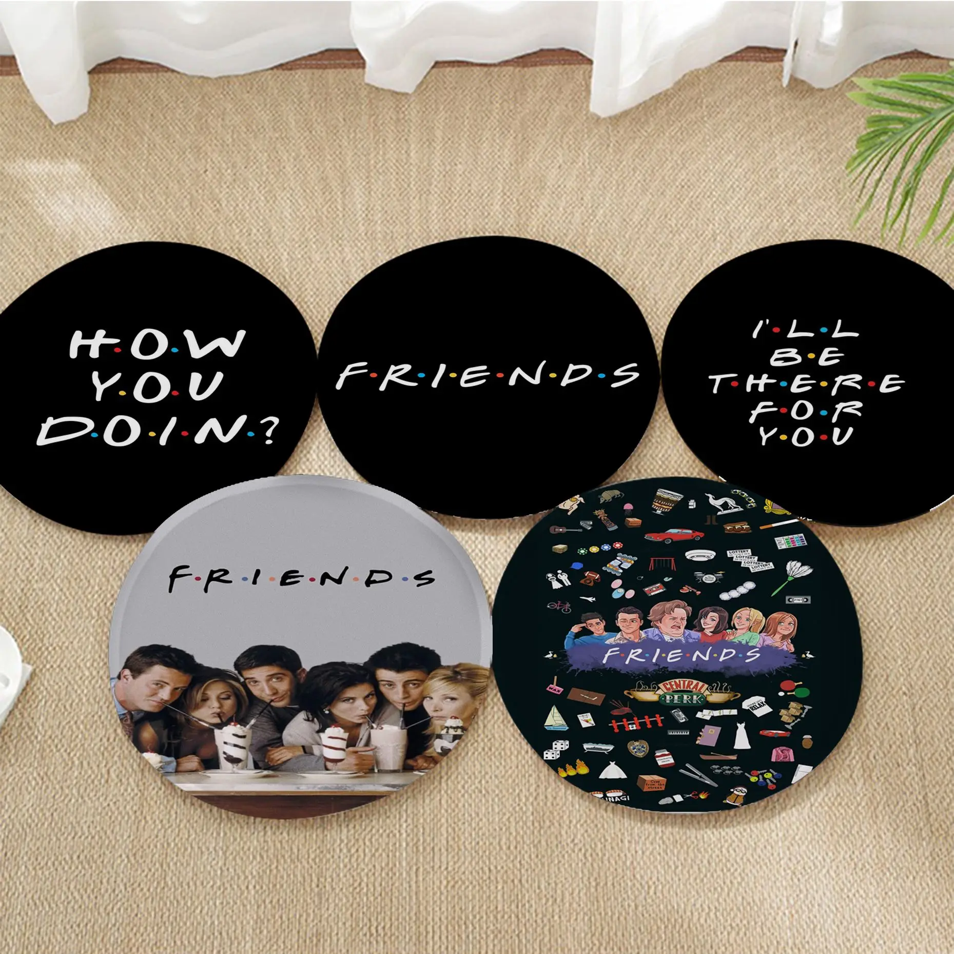 

Friends Classic TV Show Four Seasons Seat Cushion Office Dining Stool Pad Sponge Sofa Mat Non-Slip Cushion Pads