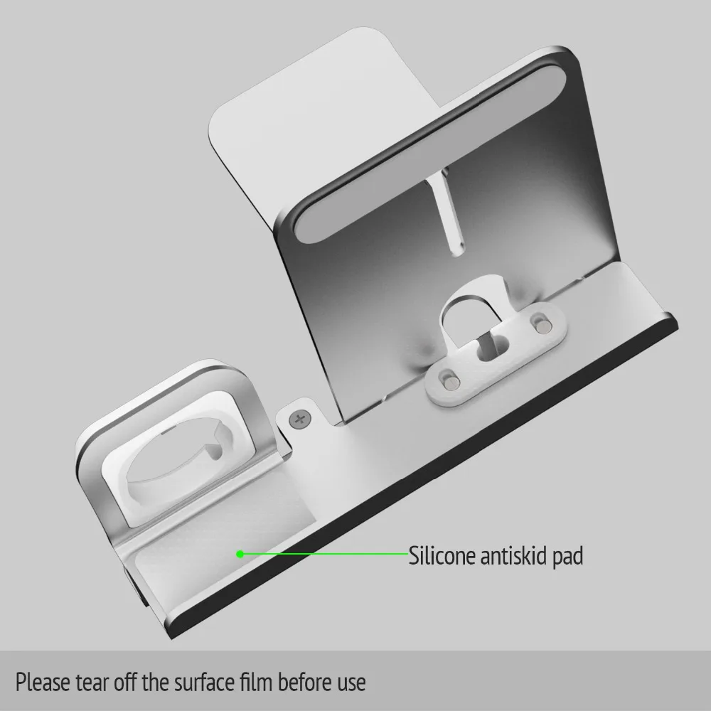 diy 2 in 1 adjustable desk charge dock for apple watch charging stand table phone holder for iphone x87 charger station free global shipping