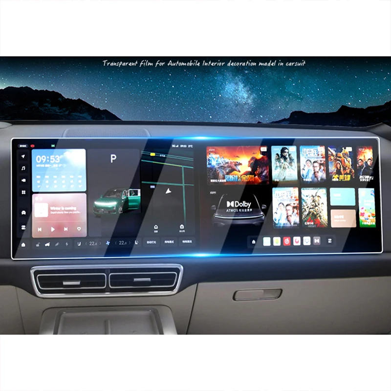 

Transparent Car Dashboard Screen Gps Gear Panel Sticker Film Anti-scratch for Lixiang L9 Li 2022 2023 2024 Interior Protect