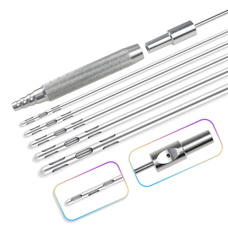 

Fat Transfer Tools Liposuction Cannula with In-line Handle Autoclavable Liposuction Instruments