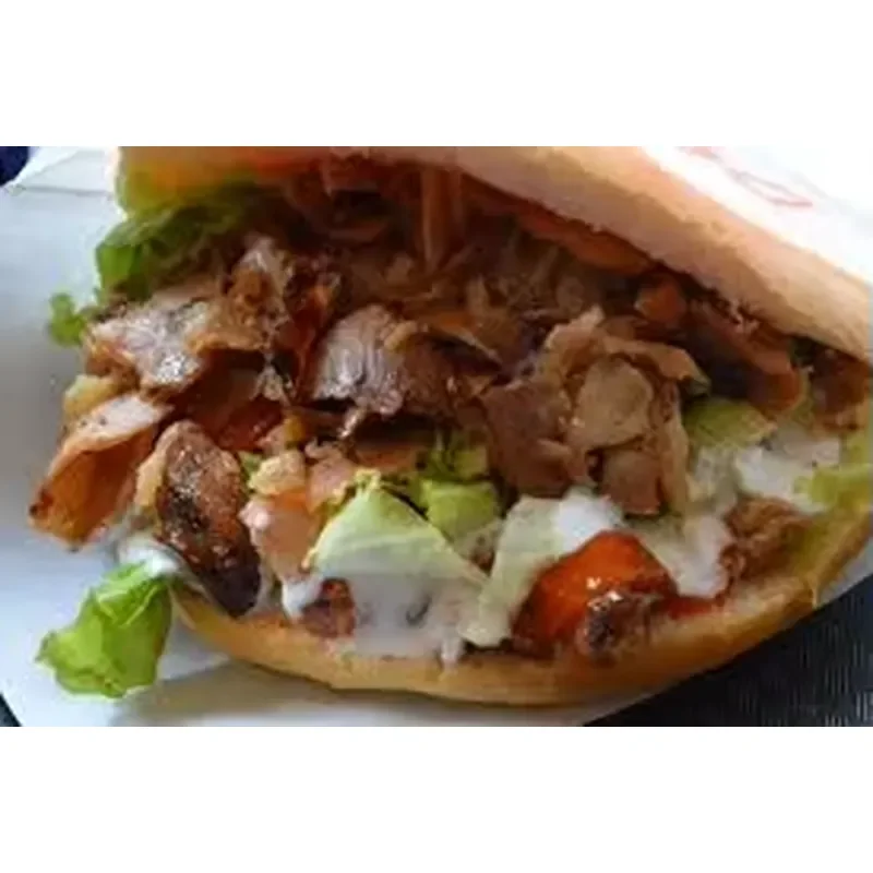 Фото Коммерческая электрическая портативная мясорезка: новая машина для нарезки гироса, кебаба, шаурмы для ресторанов №5