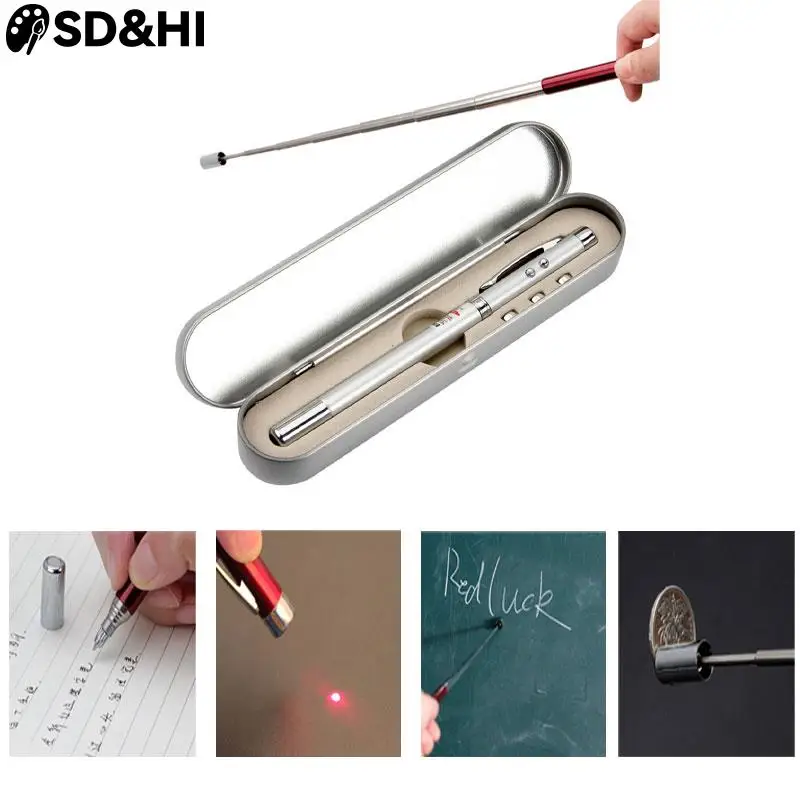 

1 шт. многофункциональная шариковая креативная инфракрасная телескопическая указка ручка Модный деловой офисный подарок Карандаш Чехол ручка для письма
