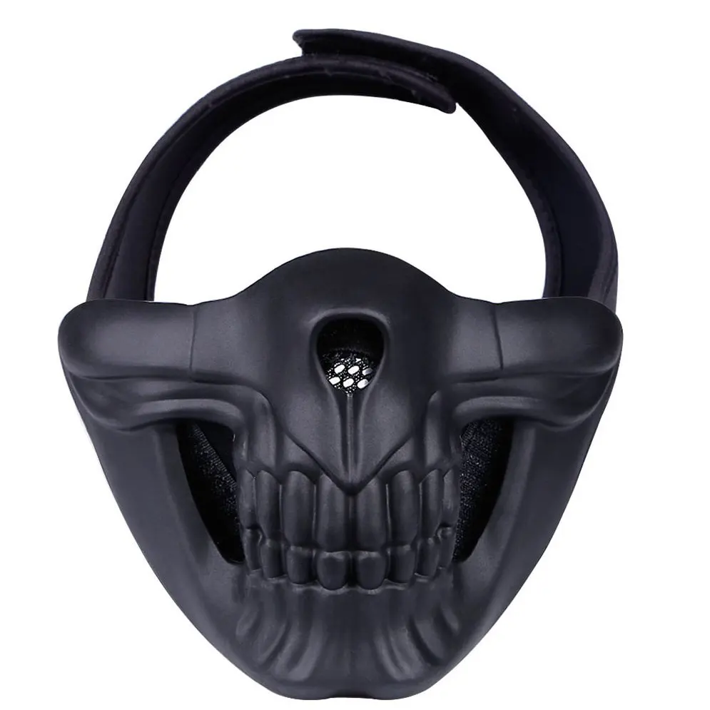 

Skull Mask Hood System Outdoor Tactical Protective Equipment Solid Color