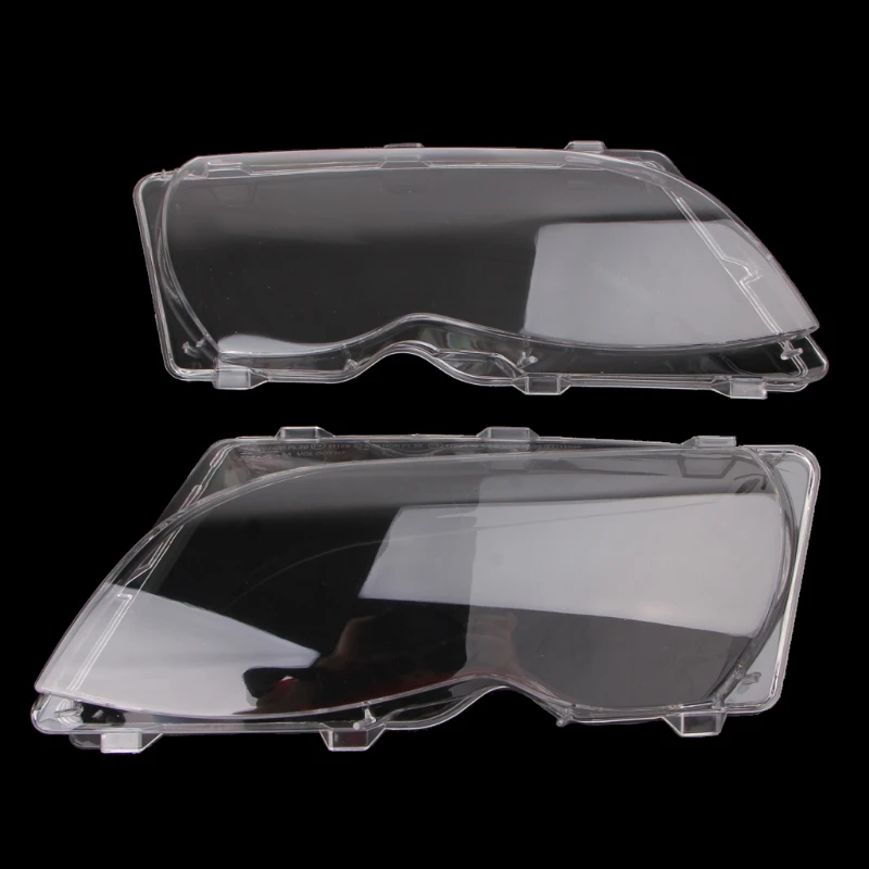 

2Pcs Vehicle Front Light Headlamp Plastic for shell Cover Protector for E46 4