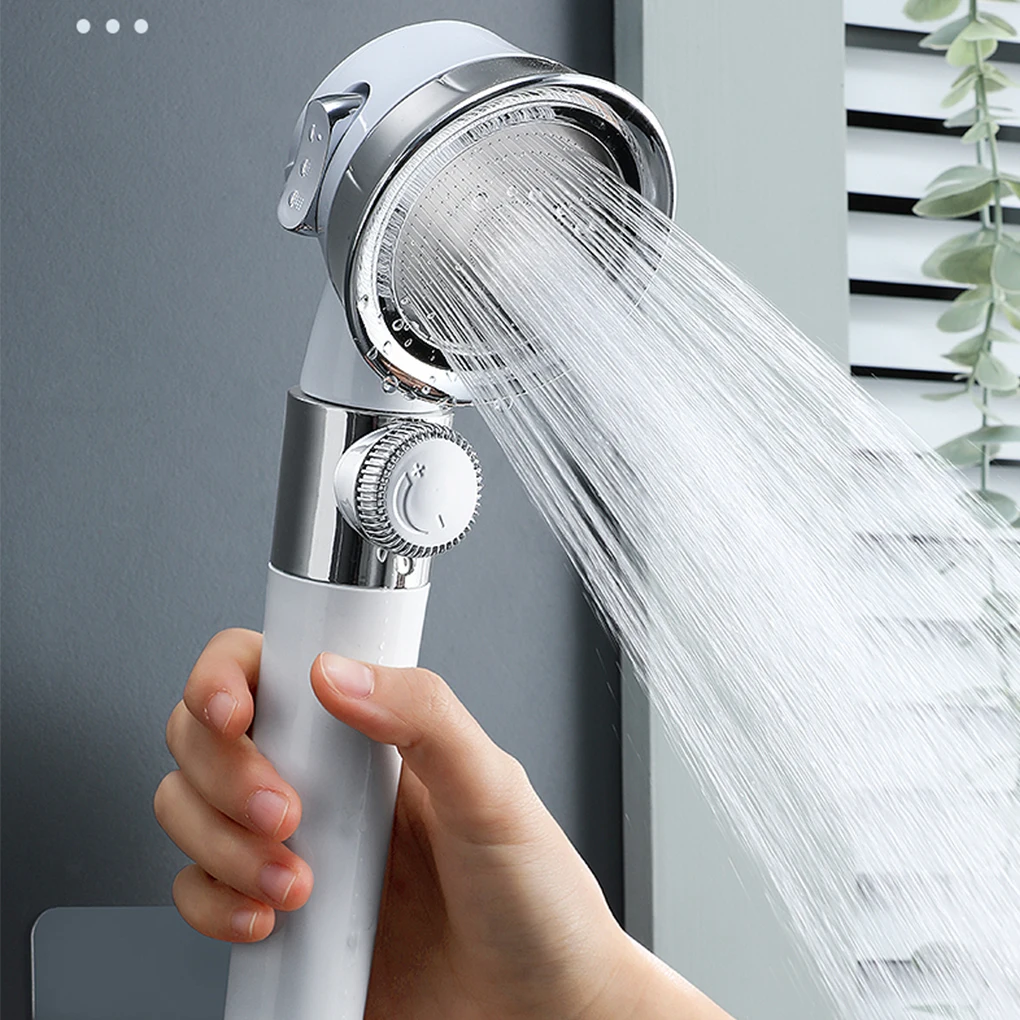 

Adjustable Pressurized Bath Shower Head Water Saving Showerhead SPA Nozzle Holder Hose Bathroom Accessories Bracket Set 3 Modes