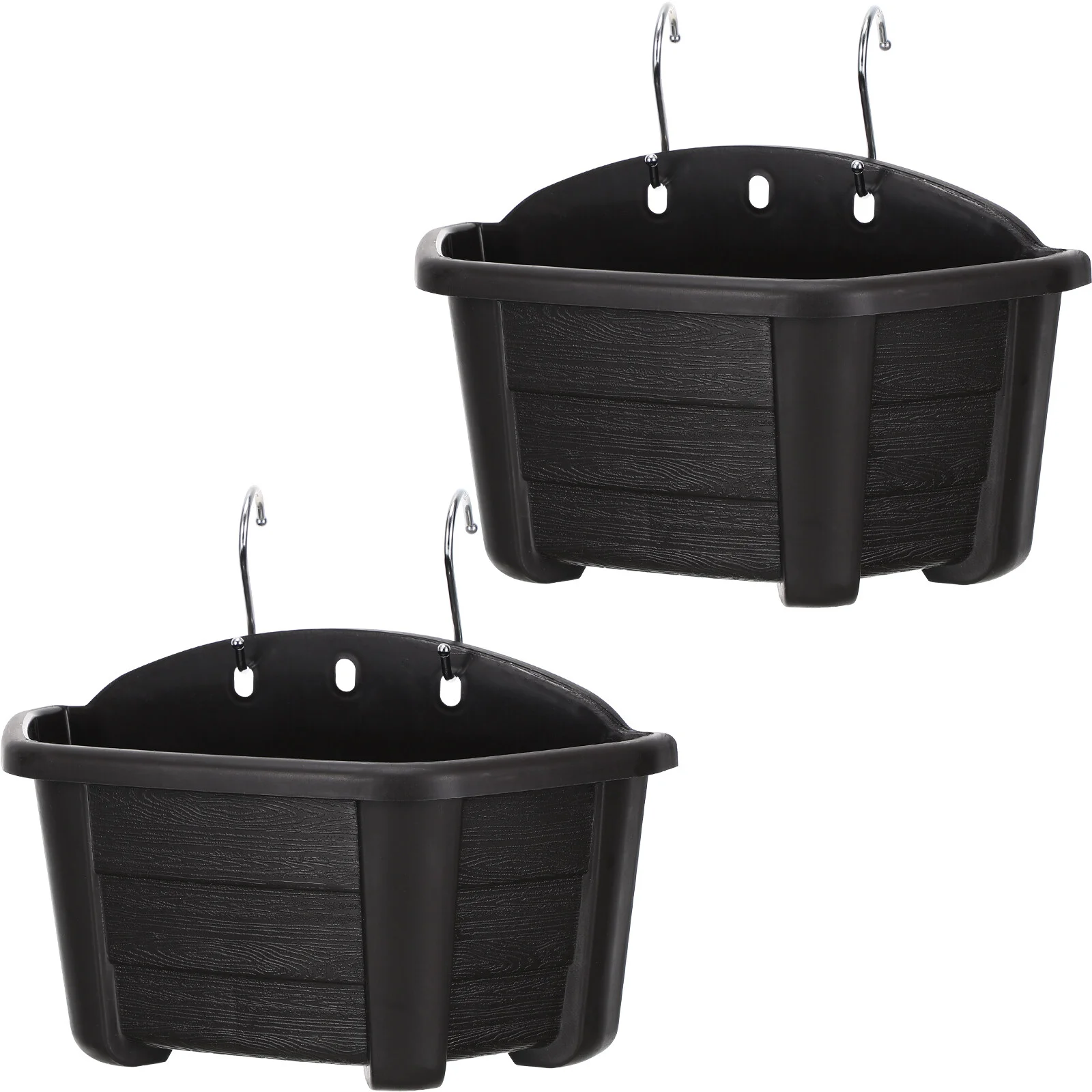 

Flower Basket -tic Flower Buckets Planter Hanging Wall Outdoor Pot Plants Planters Flowerpots