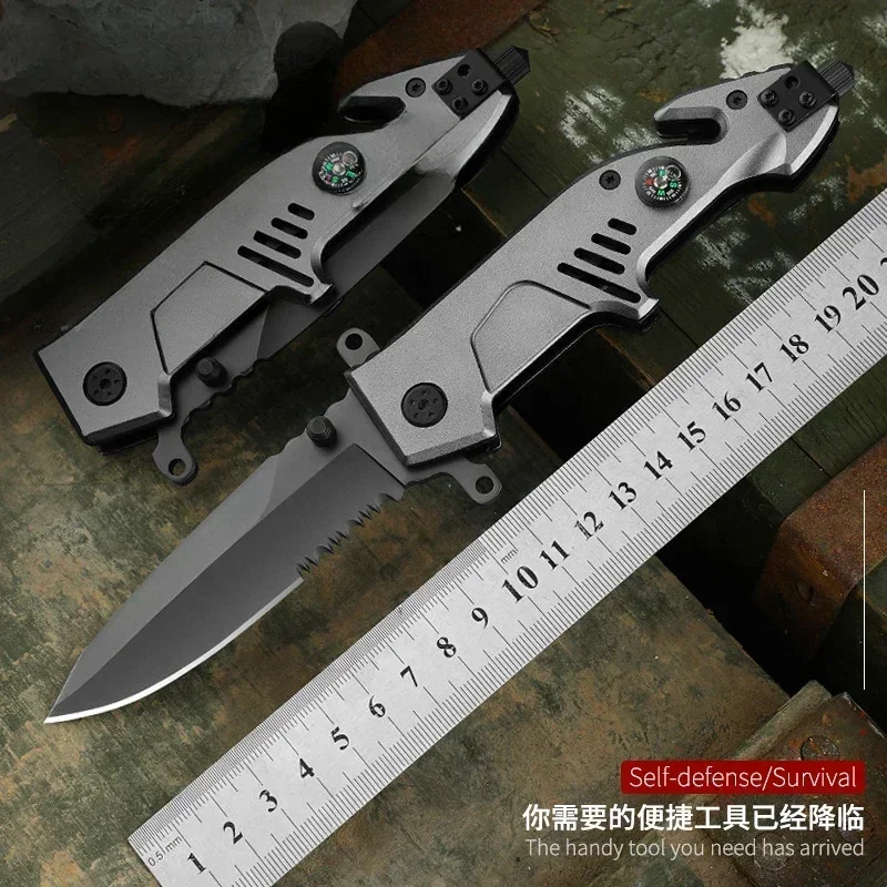 Многофункциональный складной нож для охоты на открытом воздухе стальной