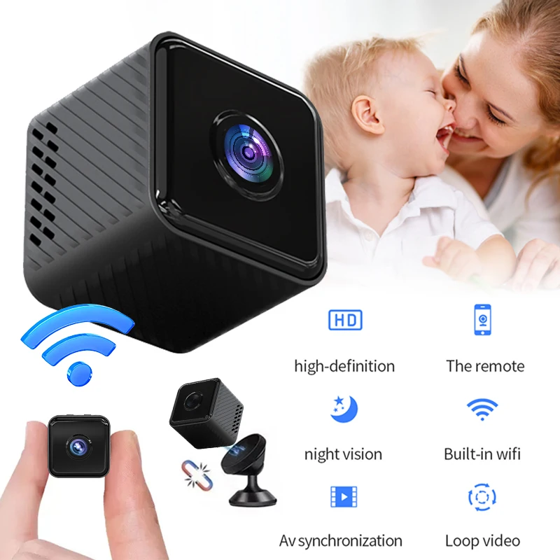 

X2 WiFI Mini Camera 1080P Motion Detection Night Vision Camcorder Remote Surveillance Invisible Videocamera for Home Office