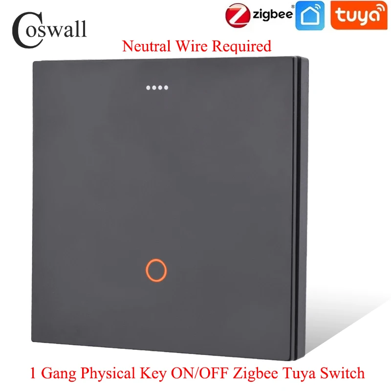 

COSWALL Zigbee 3.0 переключатель черный