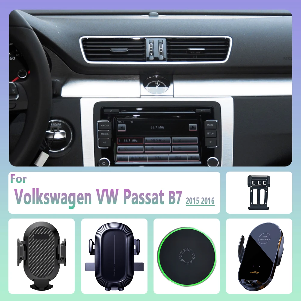 Автомобильный держатель для телефона Volkswagen VW Passat B7 2015 2016 магнитный с