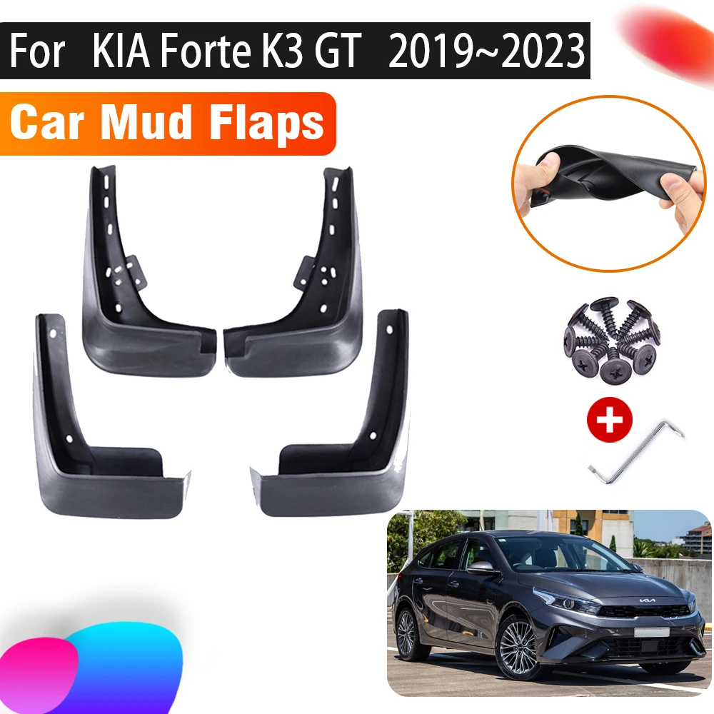 

4 PCS Car Mudguards For KIA Forte K3 GT 2022 Accessories Cerato BD 2019~2023 Car Mud Splash Guard Front Rear Fender Accessories