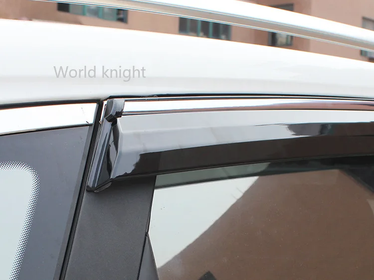 For Toyota Camry  2012-2017 Chrome Molding Trim Strip Wind Visor Deflectors Door Side Window Air Guard Against Snow Sun Rain images - 6