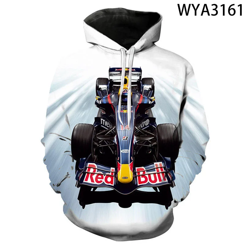 

2022 New Fashion Casual Boy Girl Kids Printed 3D Hoodies Streetwear Formula Car Men Women Children Sweatshirts Long Sleeve Tops