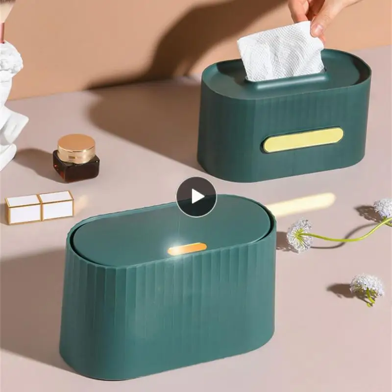 

2023 Trash Can Press Large Capacity Press Trash Can Desktop Light Luxury Light Luxury Trash New Small Trash Can Small Office