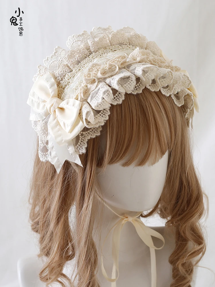 Оригинальная элегантная цветная повязка для волос в стиле Лолита аксессуары с