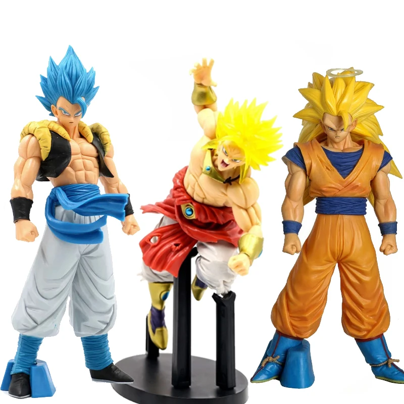 

Статуя из м/ф «Драконий жемчуг зет», аниме Super Saiyas Son Goku Blue Hair Gogeta, Боевая статуя, модель, украшение, игрушка, подарок на день рождения