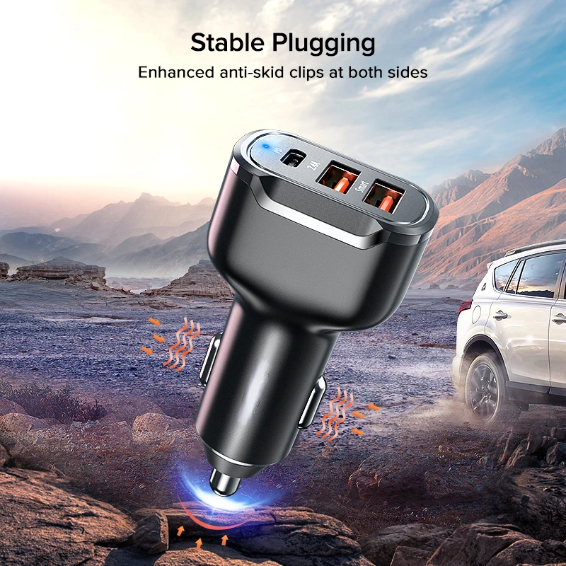 PD USB C Car Charger Quick Charge 4.0 3.0 QC4.0 QC3.0 Phone Charger Type C Fast Charging For iPhone 13