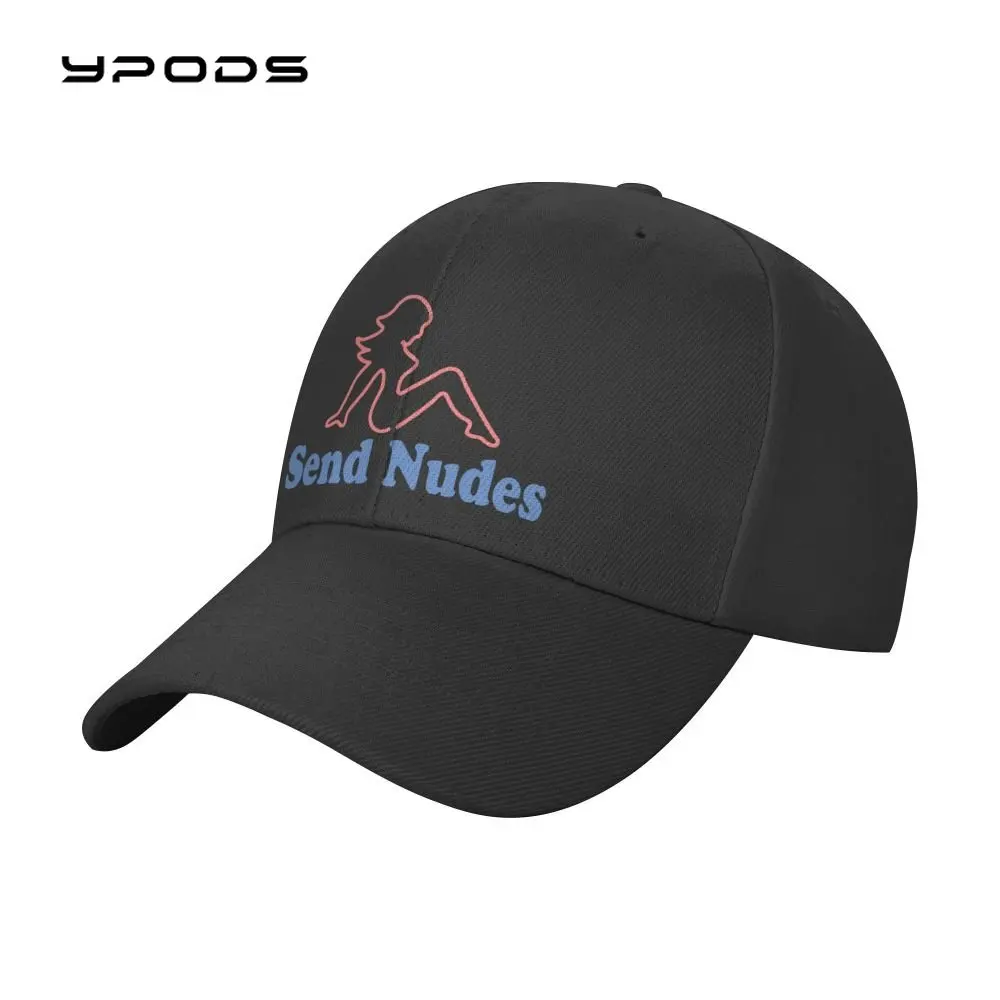 

Baseball Hat For Men Send Nudes Print For Casual Retro Gorras Trucker Snapback Cap
