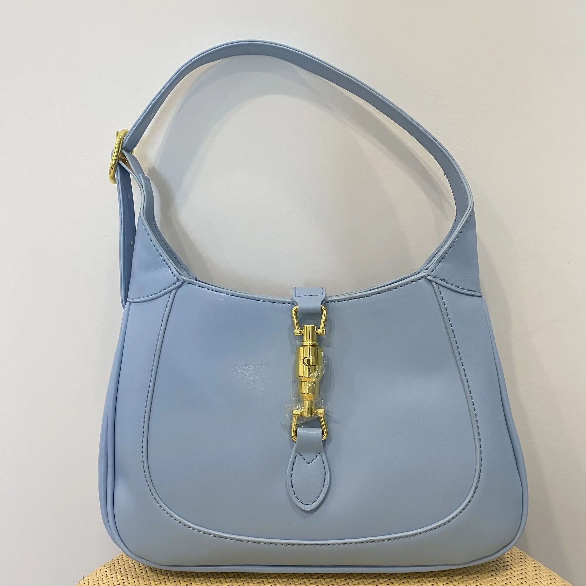 

UU BAG 2021 New Vintage Jackie Underarm Bag Women's Cow Leather Genuine Bag Spring Summer Hobo Dumpling Type One-shoulder Bag