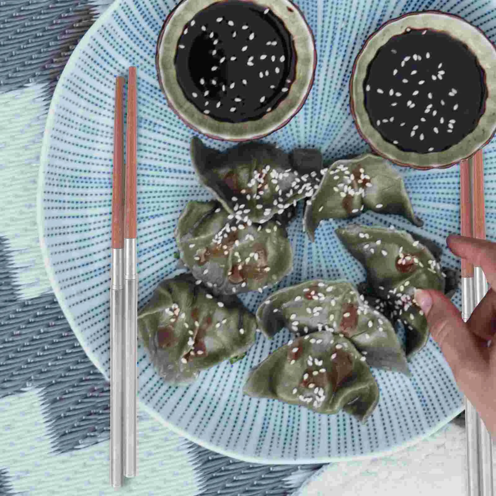 

Multi-function Dinner Chopstick Camping Accessory Dishwasher Household Food Chopsticks Chinese Foldable Folding Reusable