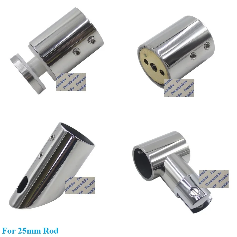 

1Piece Shiny Polished Stainless Steel Wall Flange Hanging Fixing 25mm Rod Pipe Tube Clamp For Glass Shower Enclosure