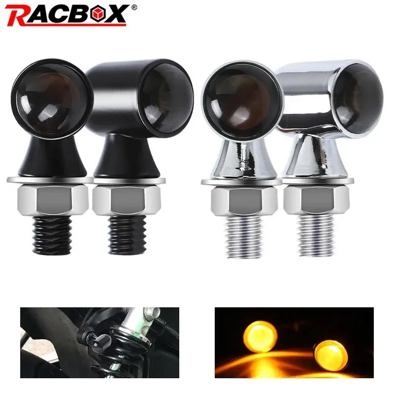 2/4 шт. Светодиодные поворотники для мотоцикла 8 мм