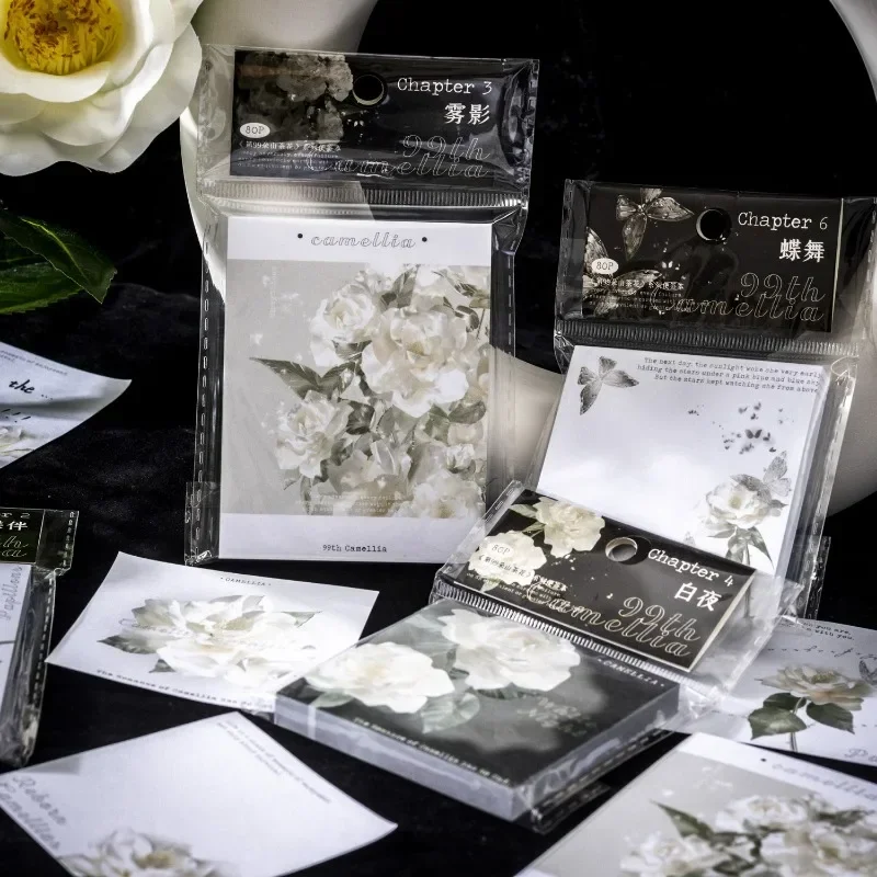 Блокнот с 80 листов блокнот 99 камелией камелия бабочка Companio белая ночь справочник