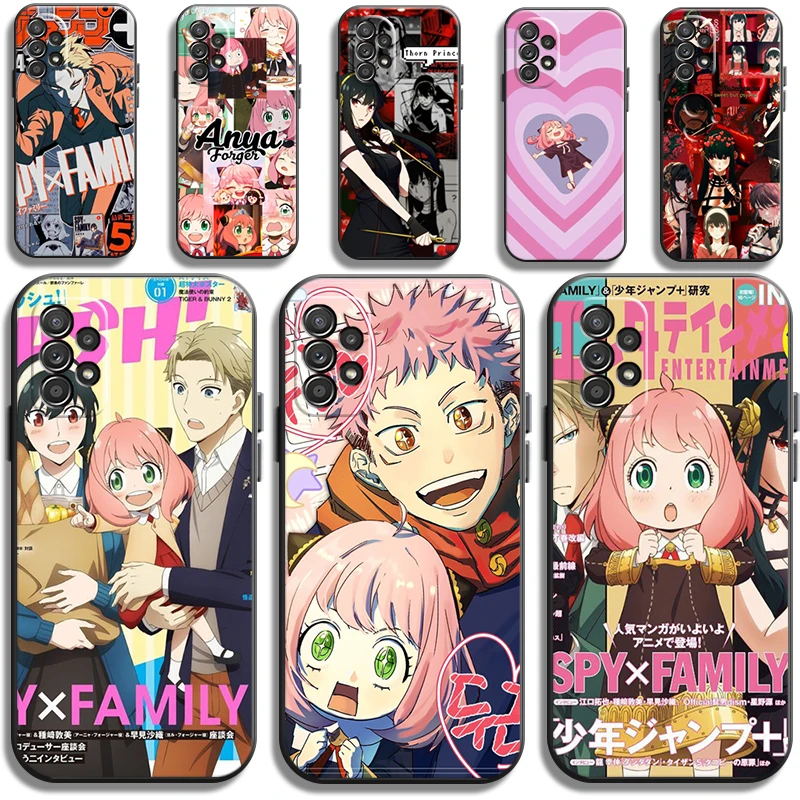 

SPY×FAMILY Bandai Phone Cases For Samsung Galaxy S21 UItra S20 Lite S8 Plus S9 Plus S10 S10E S10 Lite M11 M12 Soft TPU Coque