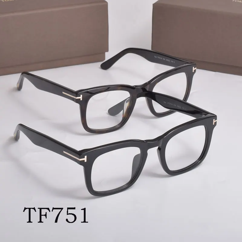 

2022 Tom For Optical Eyeglasses Frames TF751 Fashion Acetate Women Men Reading Myopia Prescription Glasses With original Box