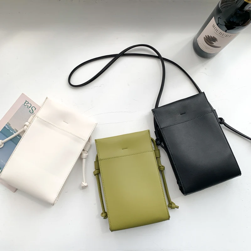 

2022 New Mini Women's Bag PU Leather Korean Style Phone Bag Ladies Mini Crossbody Shoulder Bags Whole Sale