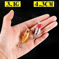 1pcs mini 43mm3 1g fishing accessories tackle floating lure crank bait artificial hard lures crankbait