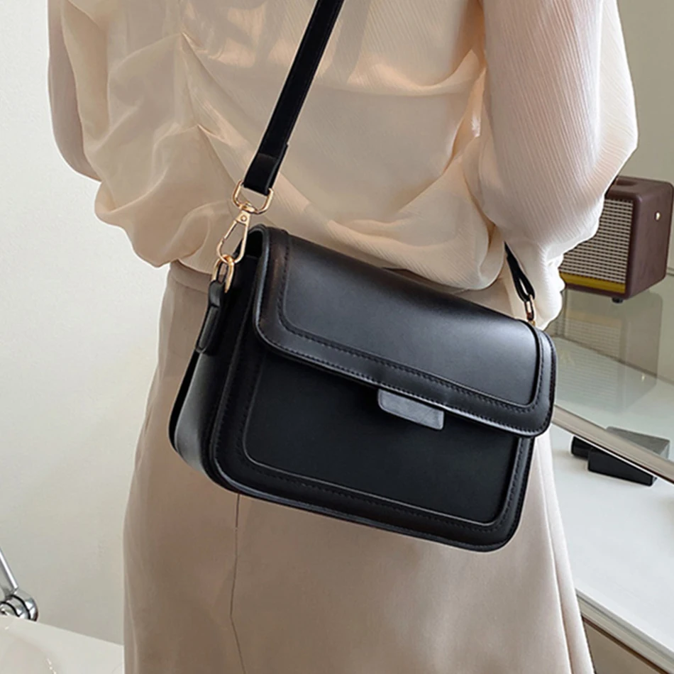 

Luxury Women Small Square Shoulder Bags Fashion Designer PU Leather Crossbody Bag 2022 Trend Brand Female Handbags and Purses