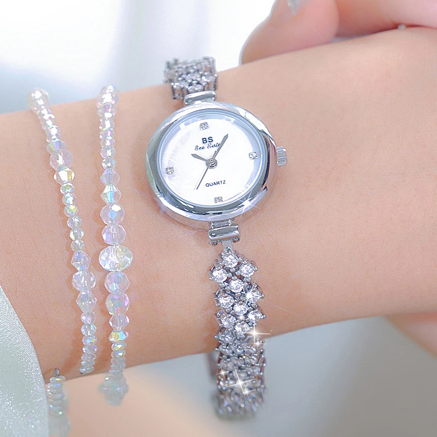 2023 Elegant Watch For Women With Bracelet Luxury Brand Stainless Steel Gold Silver Small Dial Ladies Wrist Watches Montre Femme