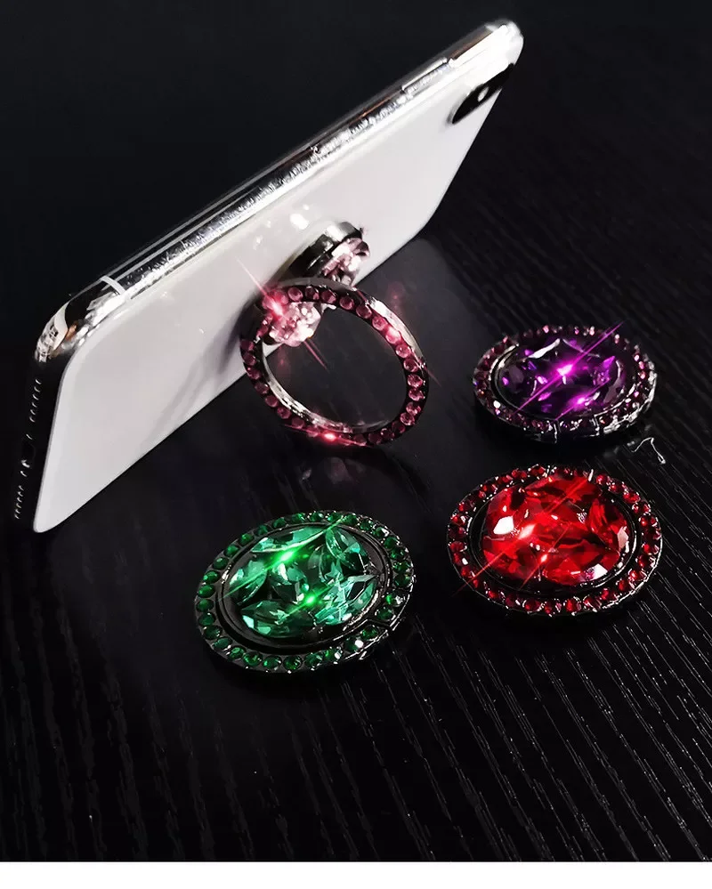 

1pcs Rhinestone Ring Phone Holder for Mobile Phone Socket Phone Stand for All Phone Support Bracket Hand