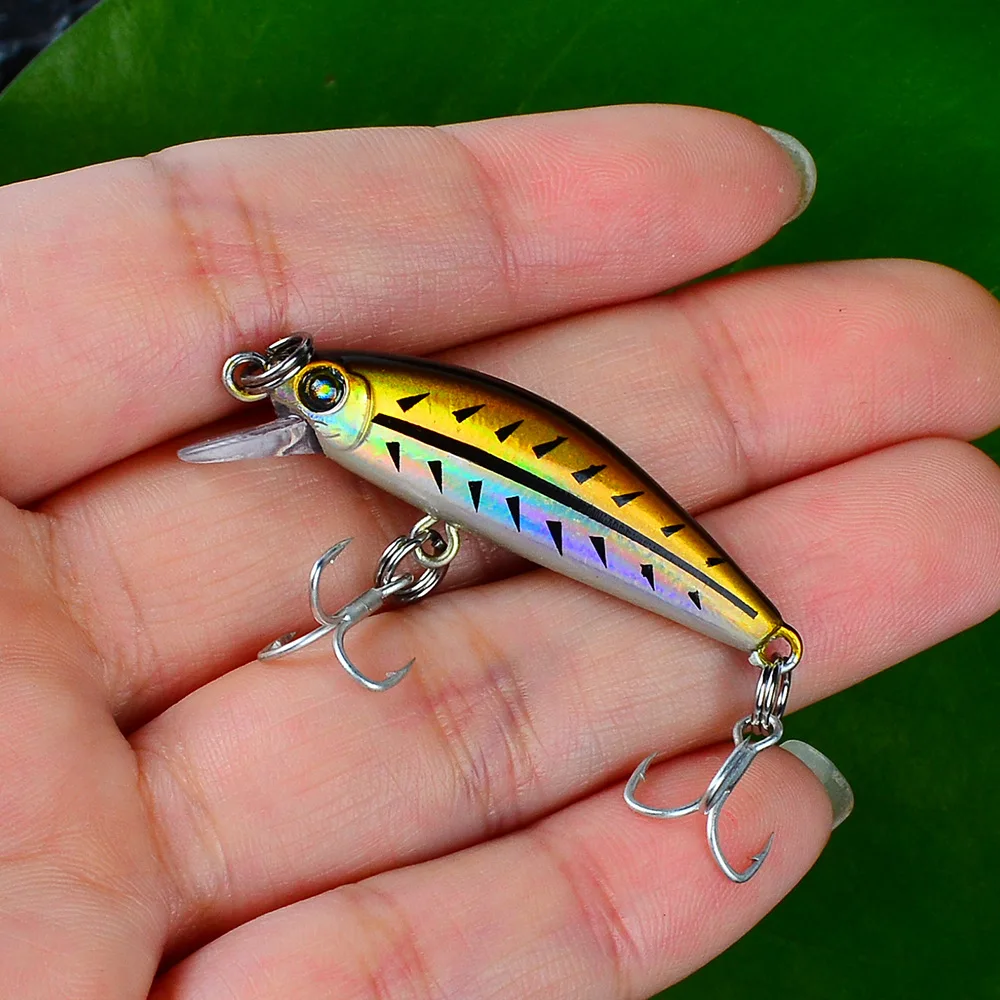 

3g/4.5cm Minnow Fishing Lure Hard Bait Slow Wobbler Bionic Lure Realistic artificial bait Suitable for shallow stream