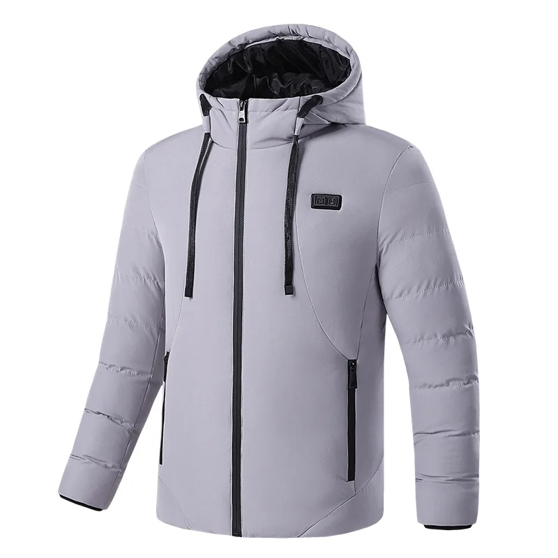 Intelligent Heating Cotton Padded for Men  Heating Padded Clothes USB Charging Temperature  Winter Jacket Men