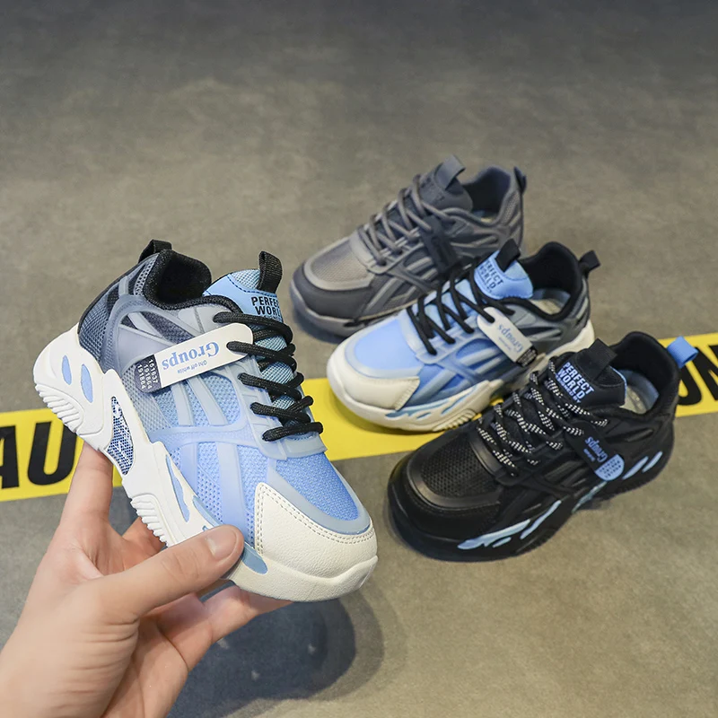 2022 New Men's Women's Running Shoes Unisex Original Kids Shoes Boys Fashion Anti Slip Girls Shoes Kids Mesh Surface Sneakers