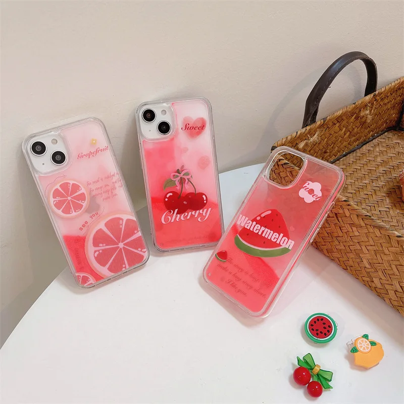 

Summer Cherry Watermelon Grapefruit Phone Case Cover for IPhone 11 12 13 14 Pro Max Shockproof Cases for IPhone 14 Pro Max Case