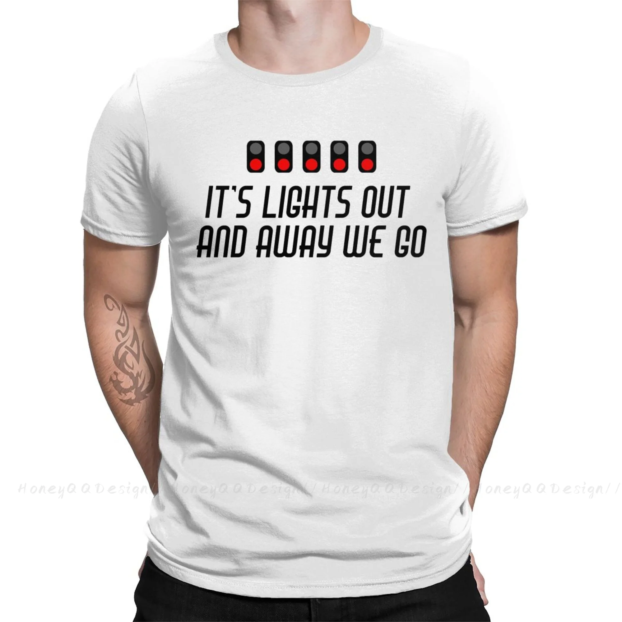 

Top Quality Clothing F1 Formula 1 T-Shirt For Men Unisex It's Lights Out And Away We Go 2 Shirt Fashion Short Sleeve Oversize