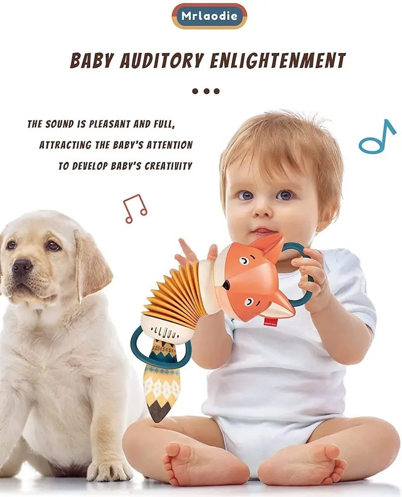 

Accordian Baby Toy, Cartoon Fox Kids Accordion Toy Music Fox Accordion Preschool Enlightenment Toys Accordion Baby Musical Toys