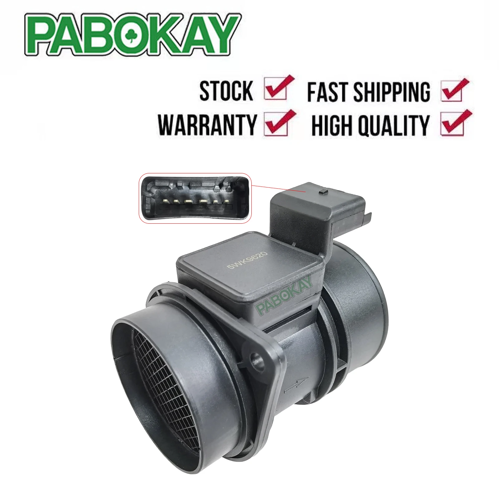 Датчик массового расхода воздуха 5WK9620 5WK9620Z 5WK9632 8ET 009142 -001 7700109812 7700114778 30887504 H 8200259658