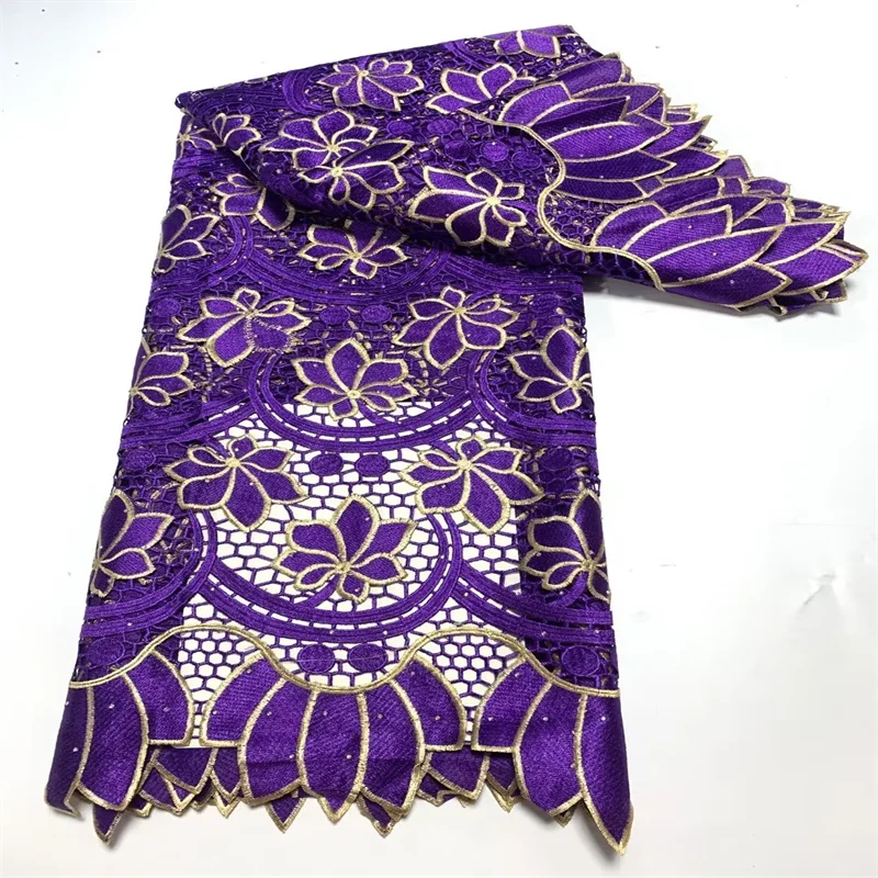 

Nigeria Lace African Fabrics High Quality Mesh Lace Fabric with Beaded Stone Frech Tulle Lace Fabric for Wedding Dress ZQ082301