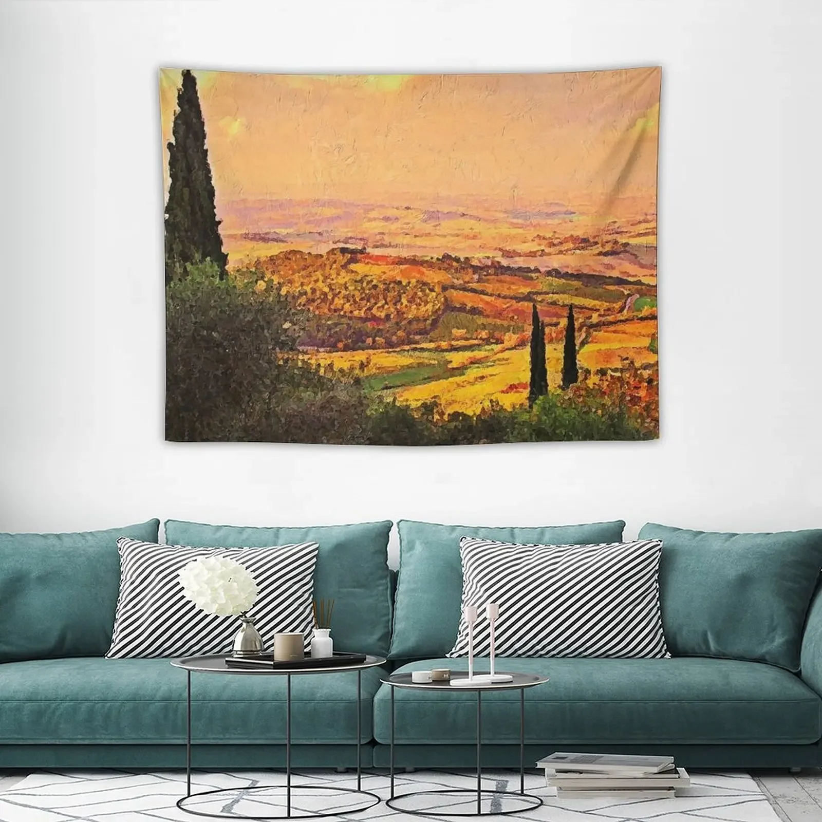 Гобелен в стиле Тосканы украшение комнаты искусственный домашний гобелен