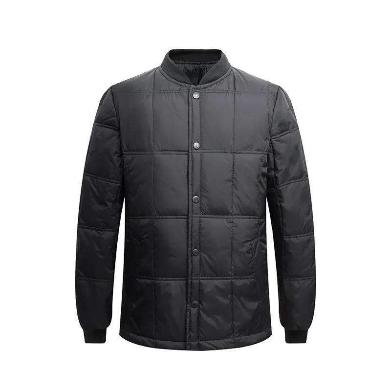Winter wear new middle-aged and elderly down jacket short men's thick warm clothes large down liner