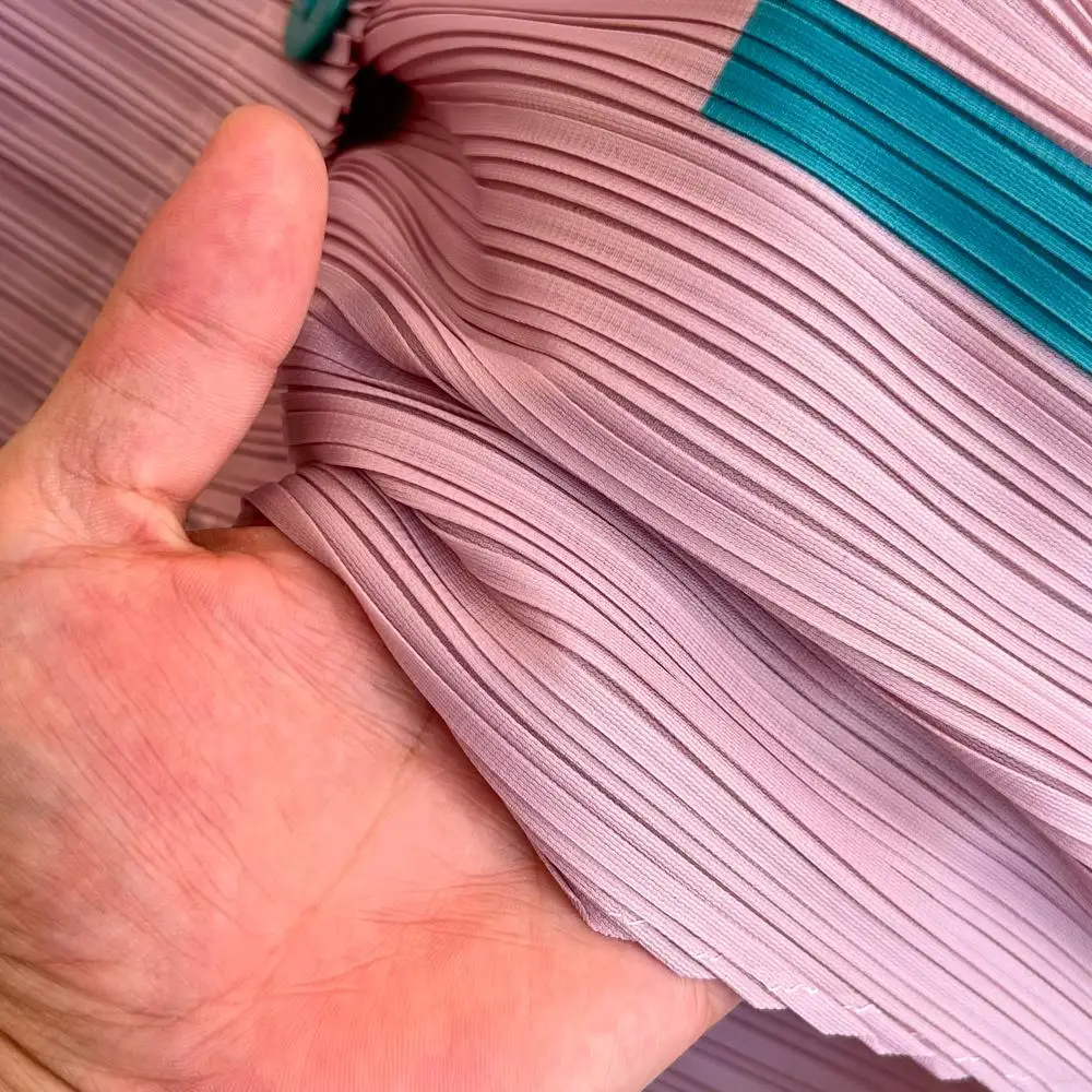 Женский костюм с отложным воротником Miyake Свободный Топ рукавами-воланами и