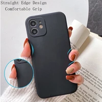 square liquid silicone phone case for iphone 11 12 13 pro max mini x xs max xr 7 8 plus se2 full lens protection cover 2022 new