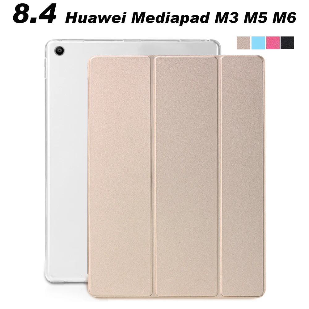 

Tablet Case For Huawei Mediapad M3 8.4 BTV-W09/DL09 M5 8.4 SHT-AL09/W09 M6 8.4 VRD-W10/AL10 Stand PU Leather Protective Cover