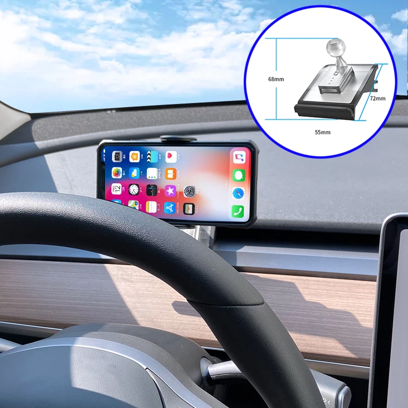 

Car Mobile Phone Solar Bracket Holder For Tesla Model Y Model 3 2018-2021 Air Outlet Universal GPS Stand Car Acessories