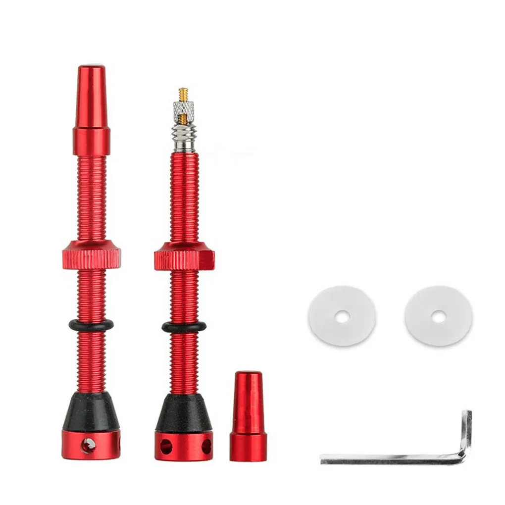 

Pack of 2 Bicycle Valve Nipple Brass Core Alloy Stem Bike Tire Repairing Parts Portable Cycling Wheel Tyre Rim Tool 60mm